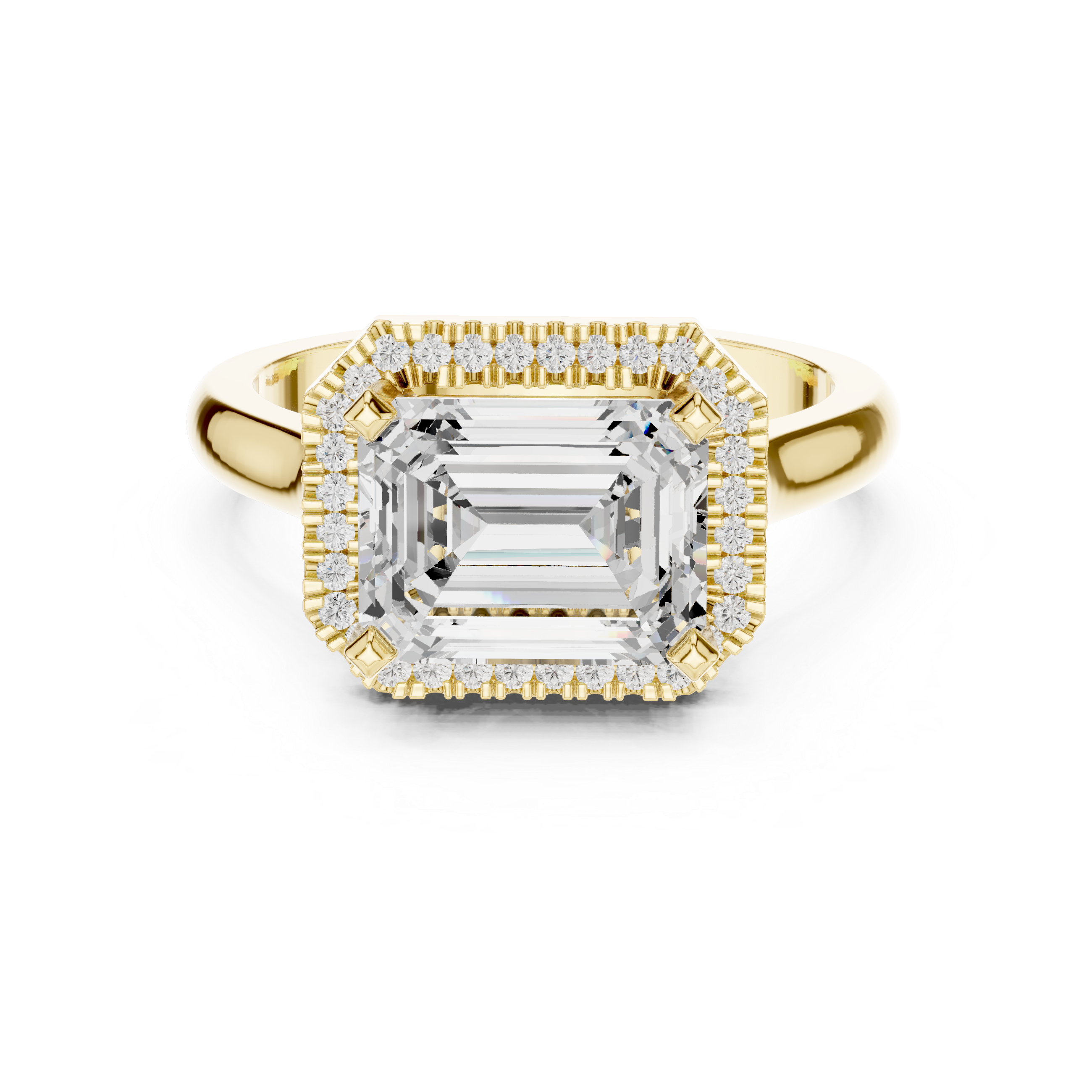 Peak Frost Lab Grown Diamond Cluster Band Ring
