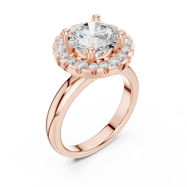 Honey Bee Lab Grown Diamond Teardrop Crown Ring
