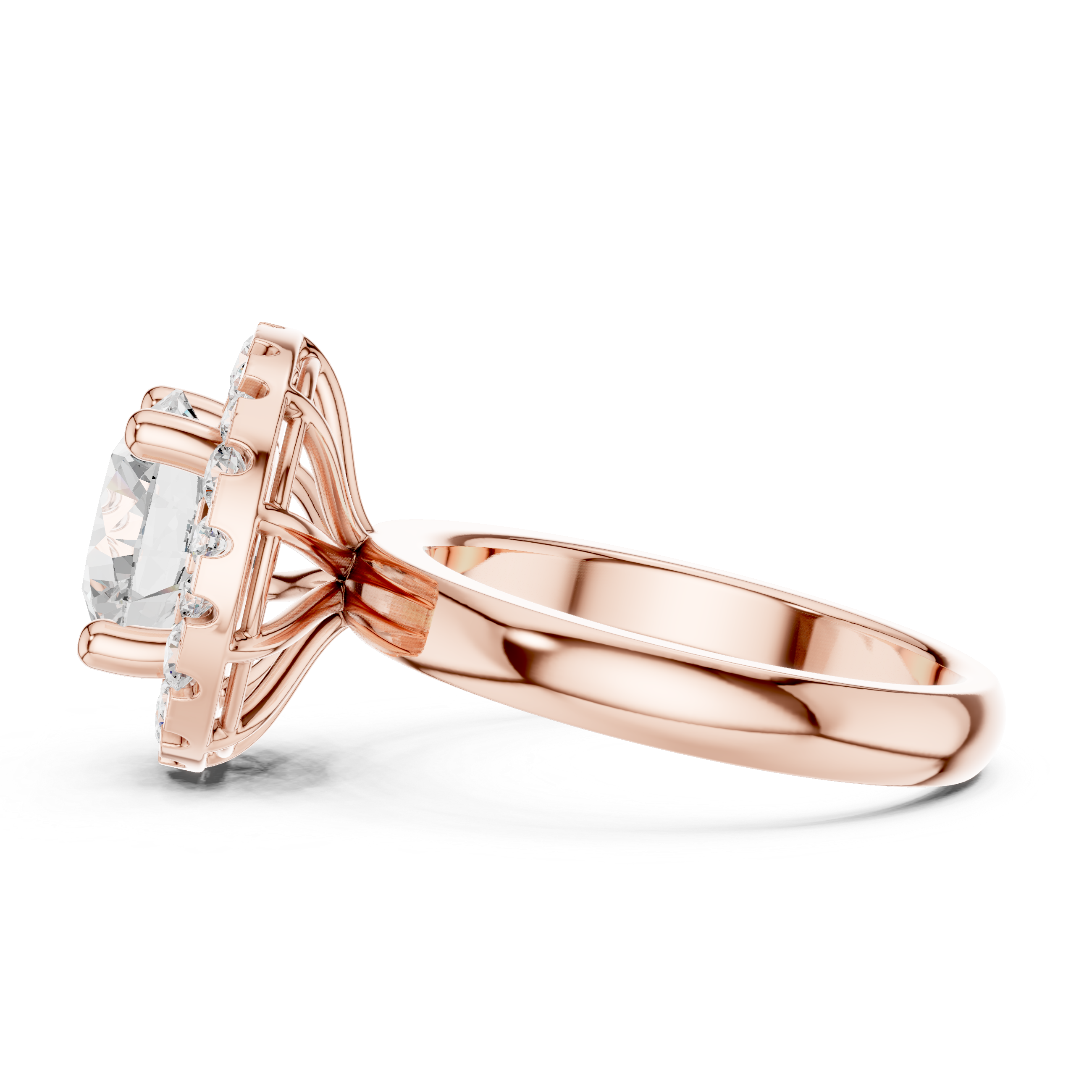 Honey Bee Lab Grown Diamond Teardrop Crown Ring