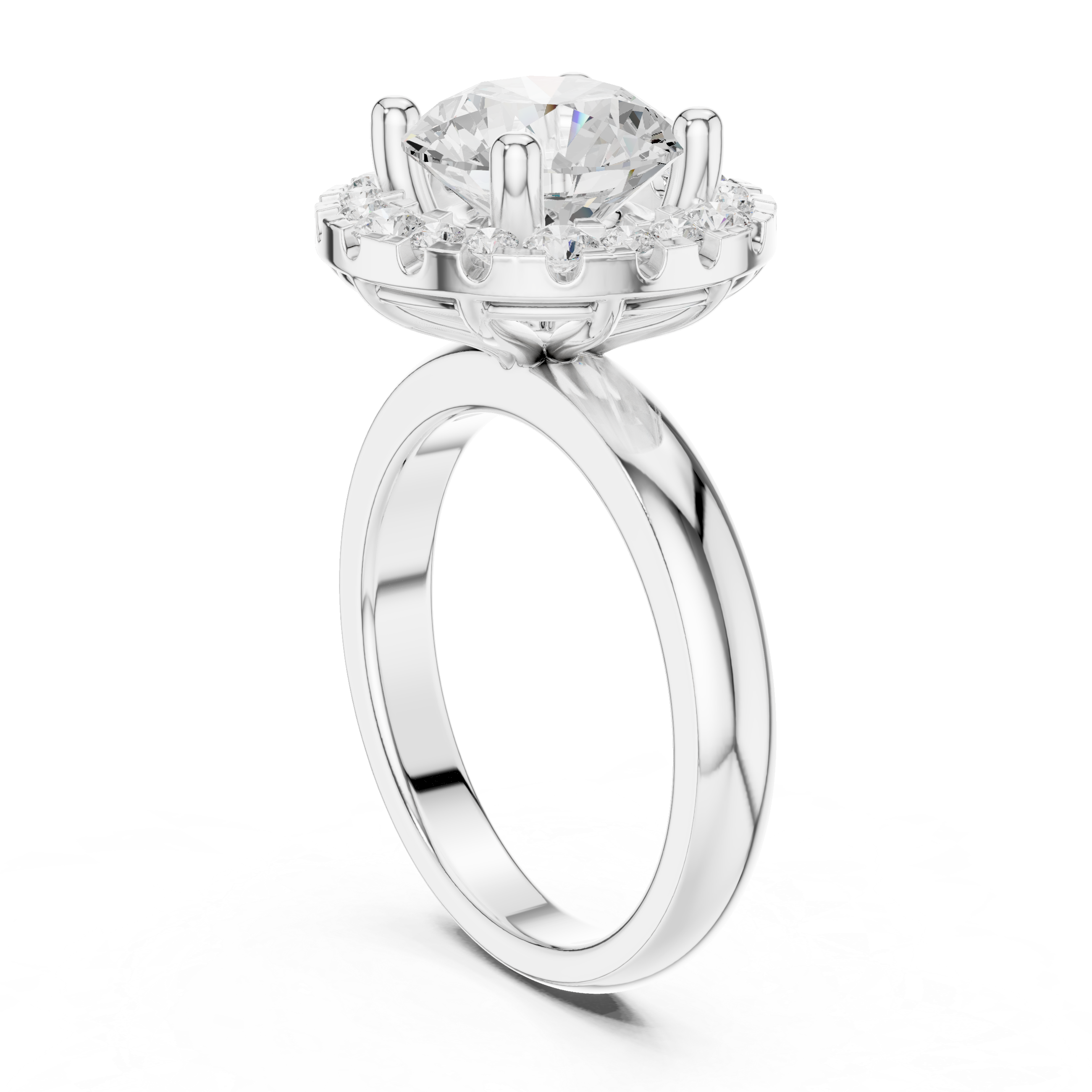 Honey Bee Lab Grown Diamond Teardrop Crown Ring