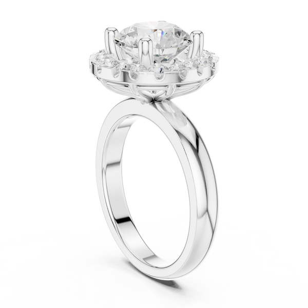 Honey Bee Lab Grown Diamond Teardrop Crown Ring