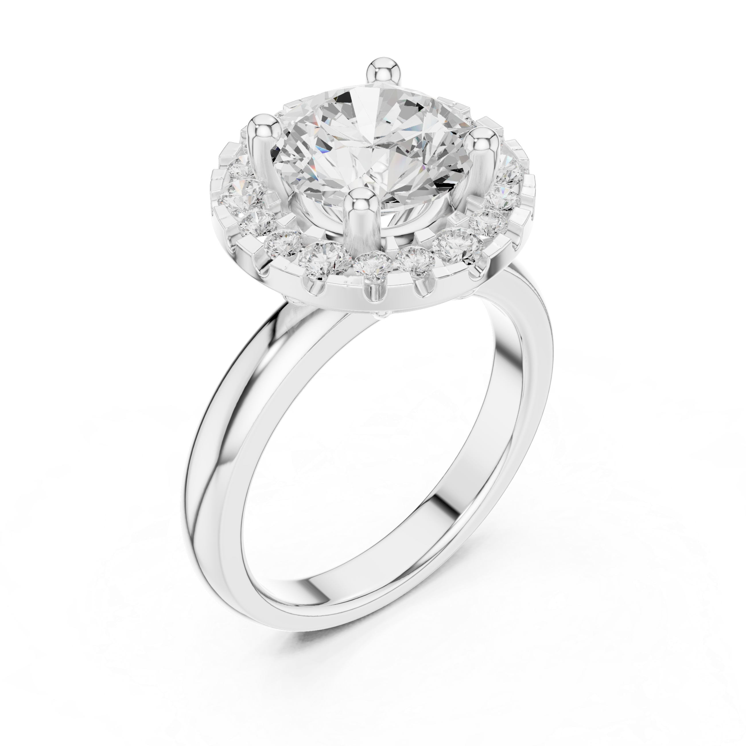 Honey Bee Lab Grown Diamond Teardrop Crown Ring