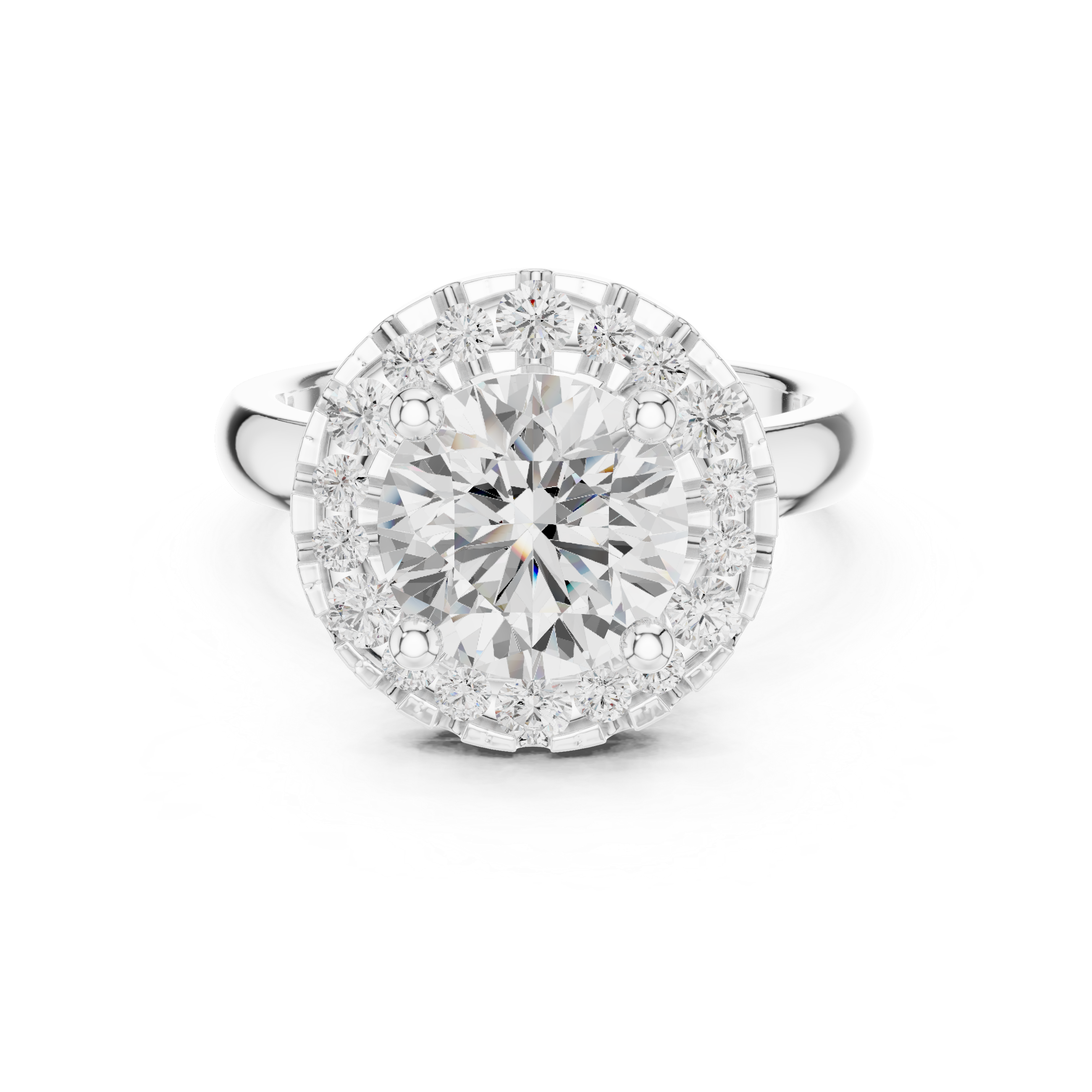 Honey Bee Lab Grown Diamond Teardrop Crown Ring