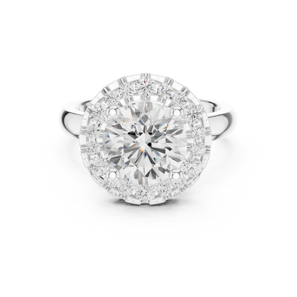 Honey Bee Lab Grown Diamond Teardrop Crown Ring