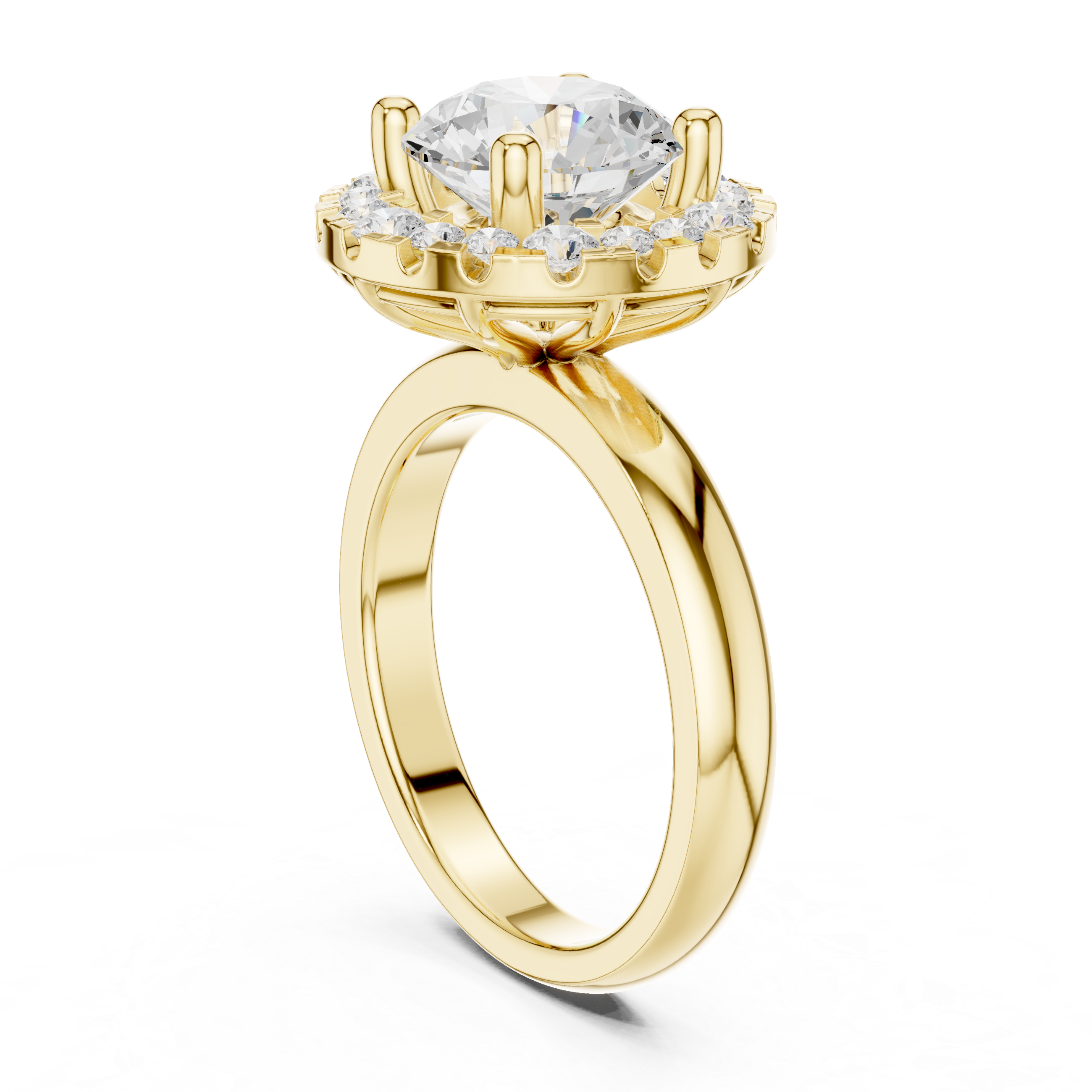 Honey Bee Lab Grown Diamond Teardrop Crown Ring