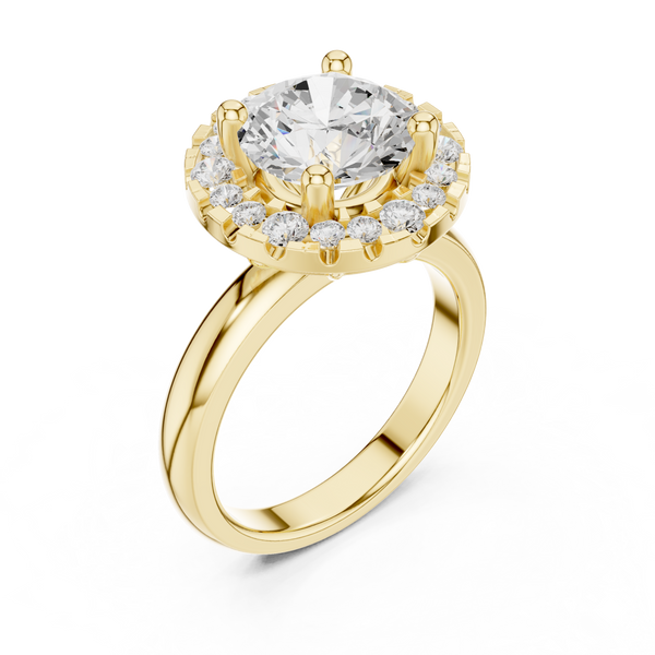 Honey Bee Lab Grown Diamond Teardrop Crown Ring
