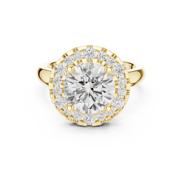Honey Bee Lab Grown Diamond Teardrop Crown Ring
