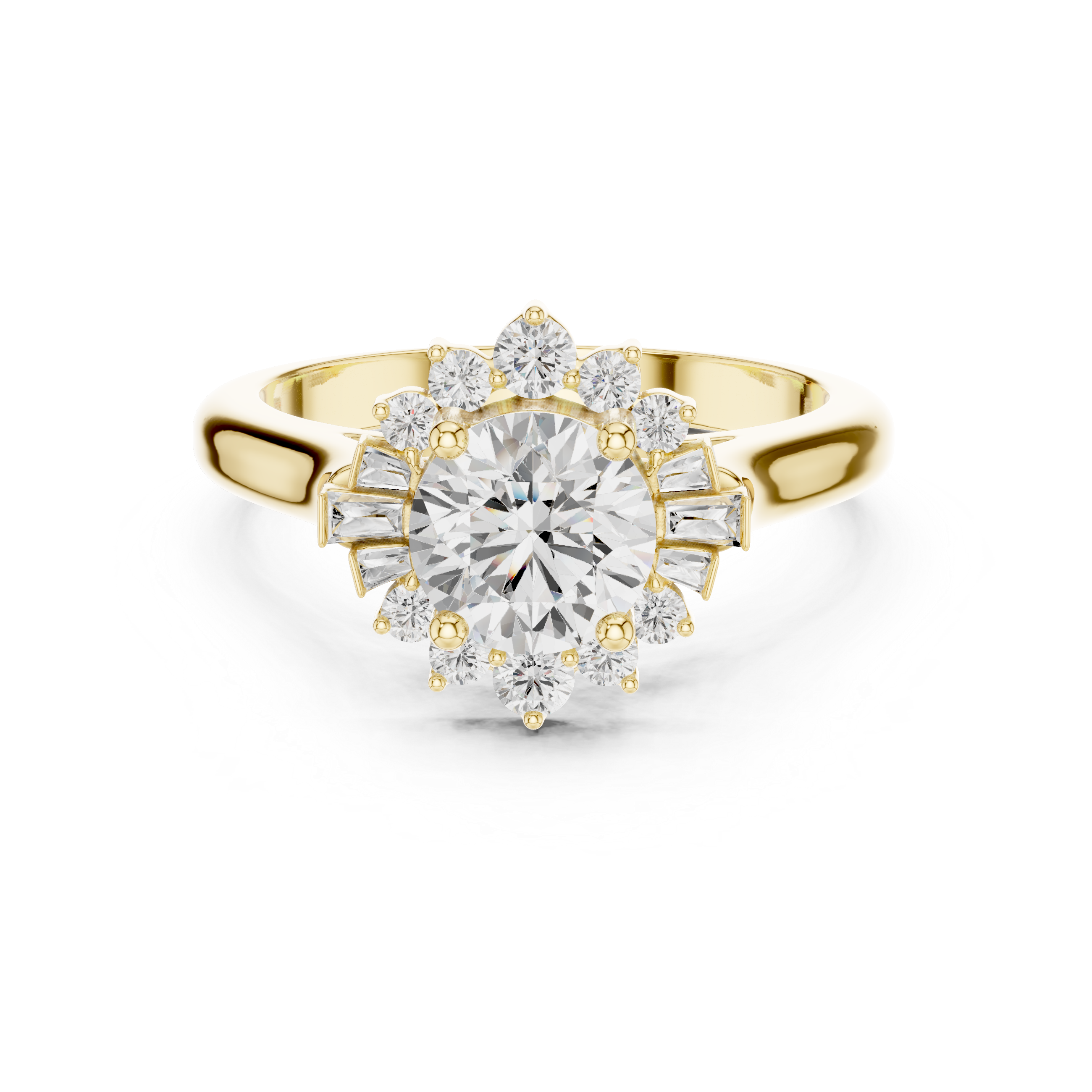 Birch Wood Lab Grown Diamond Cushion Halo Ring
