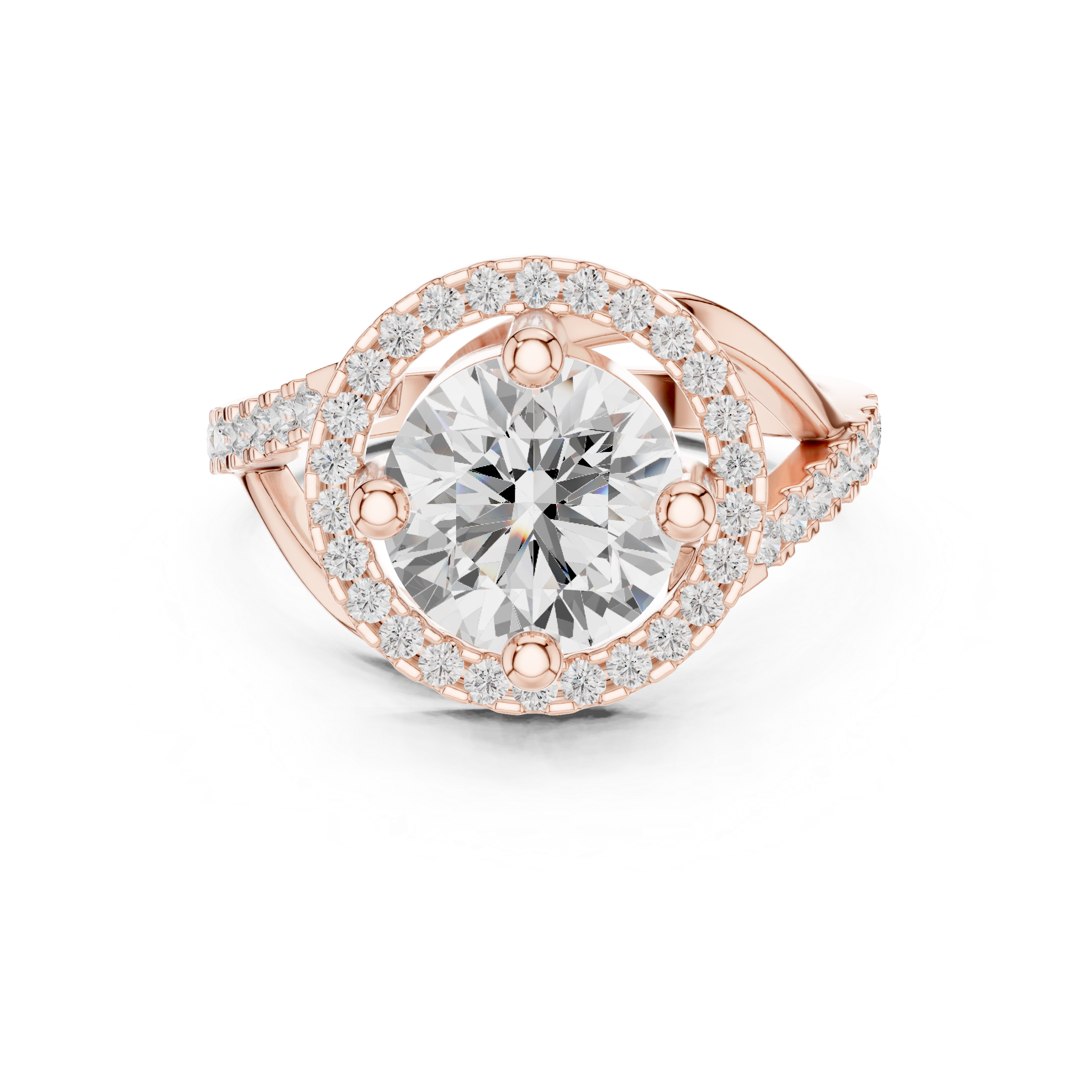Tundra Moss Lab Grown Diamond Flush Signet Ring