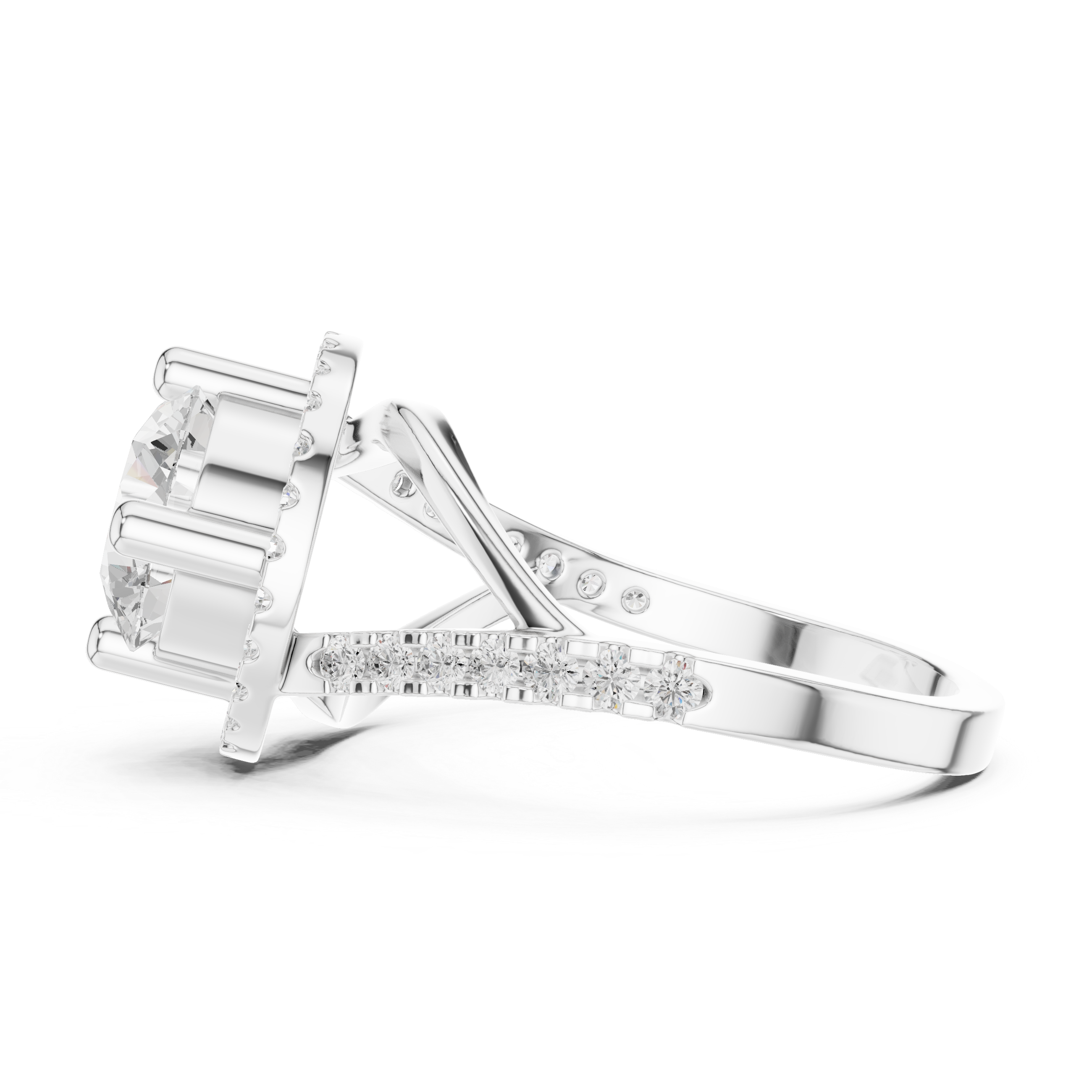 Tundra Moss Lab Grown Diamond Flush Signet Ring