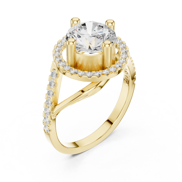 Tundra Moss Lab Grown Diamond Flush Signet Ring