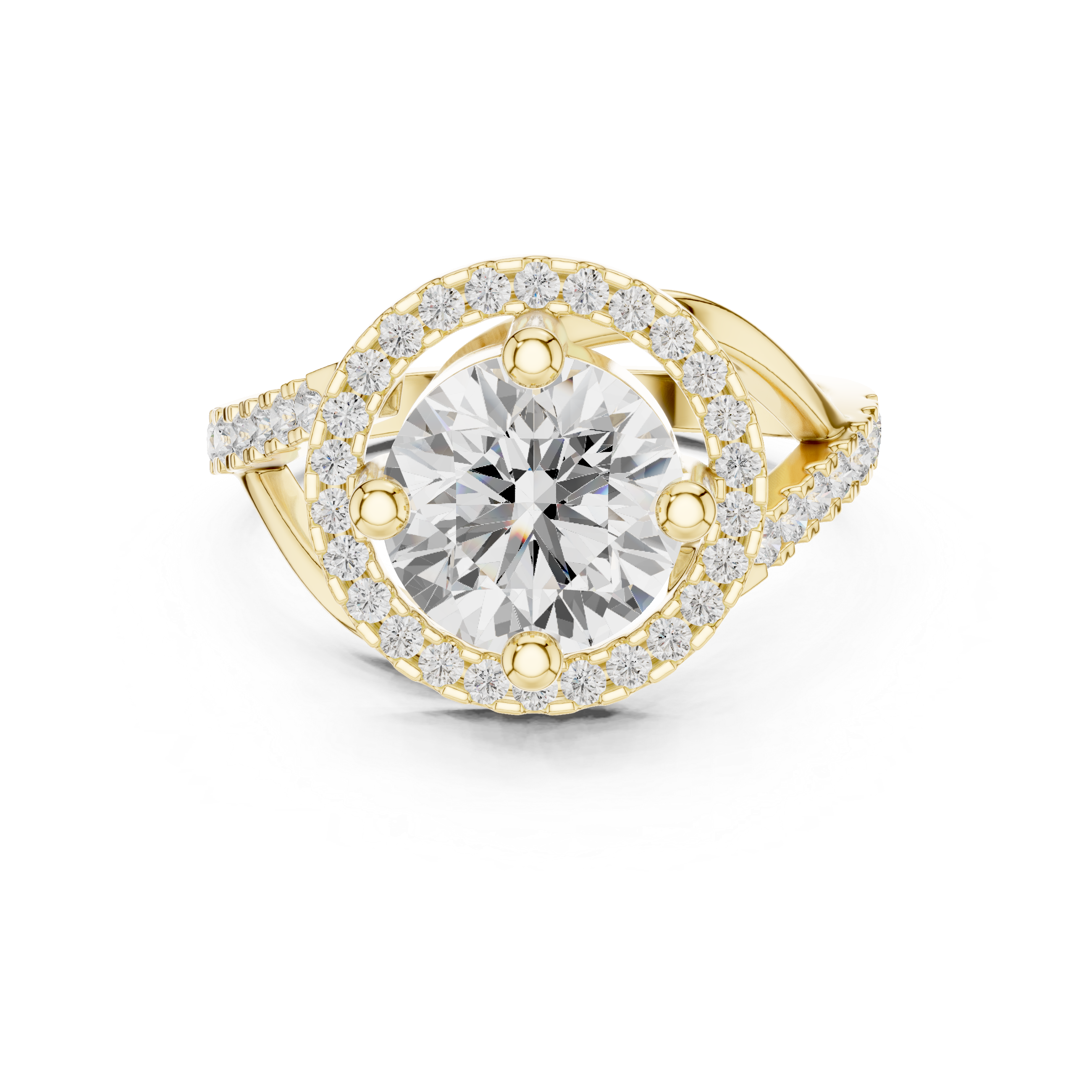 Tundra Moss Lab Grown Diamond Flush Signet Ring