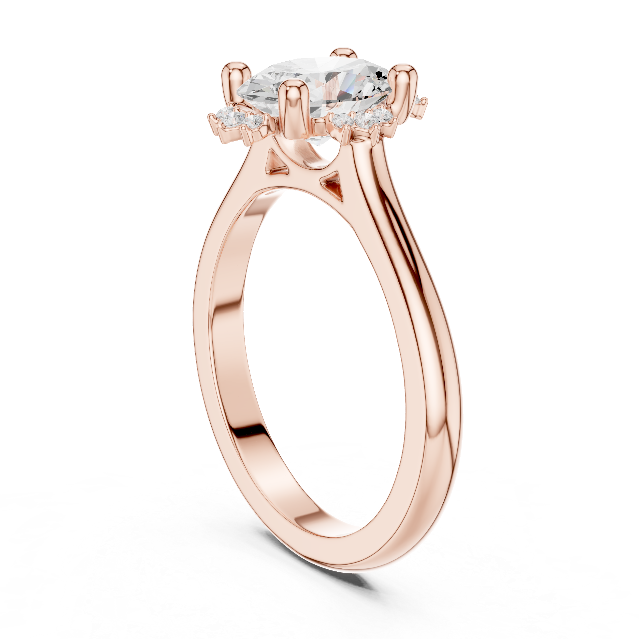 Moorland Glow Lab Grown Diamond Offset Art Ring