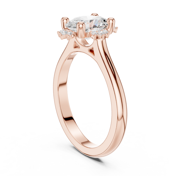 Moorland Glow Lab Grown Diamond Offset Art Ring