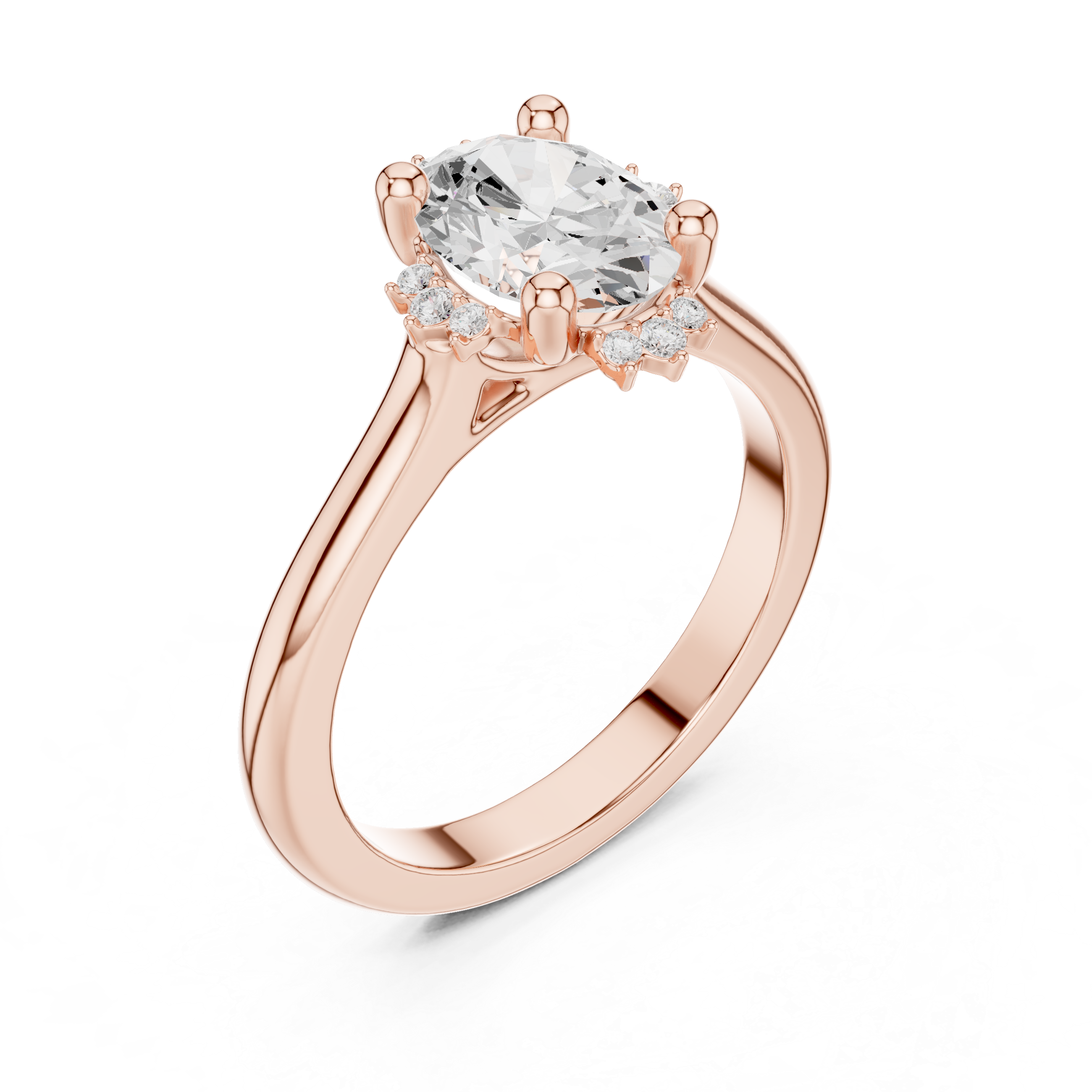 Moorland Glow Lab Grown Diamond Offset Art Ring