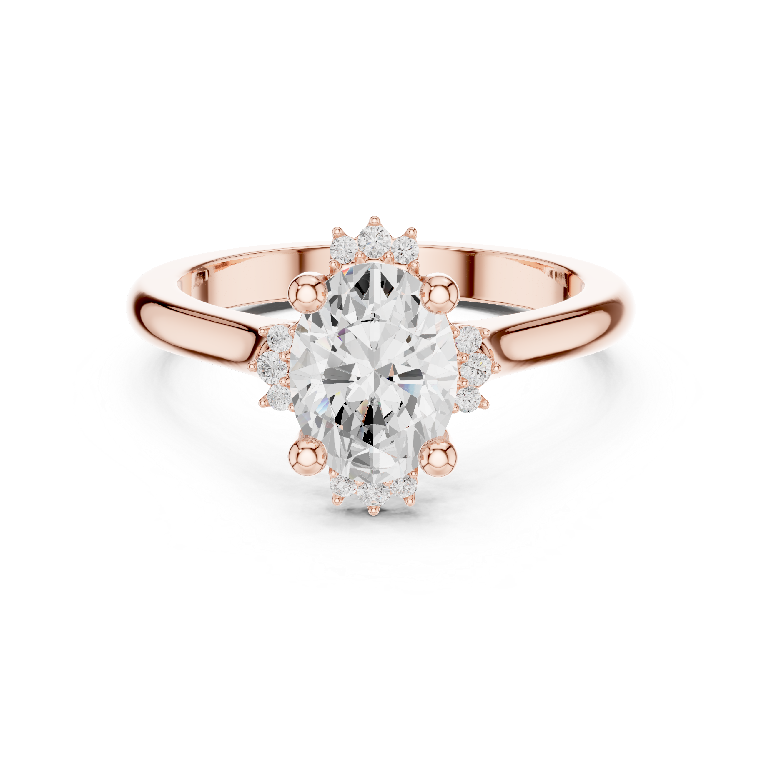 Moorland Glow Lab Grown Diamond Offset Art Ring