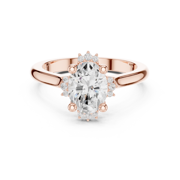 Moorland Glow Lab Grown Diamond Offset Art Ring