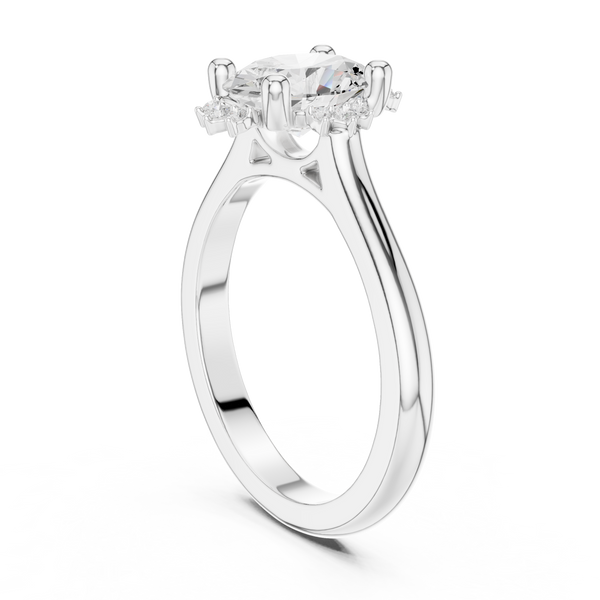 Moorland Glow Lab Grown Diamond Offset Art Ring