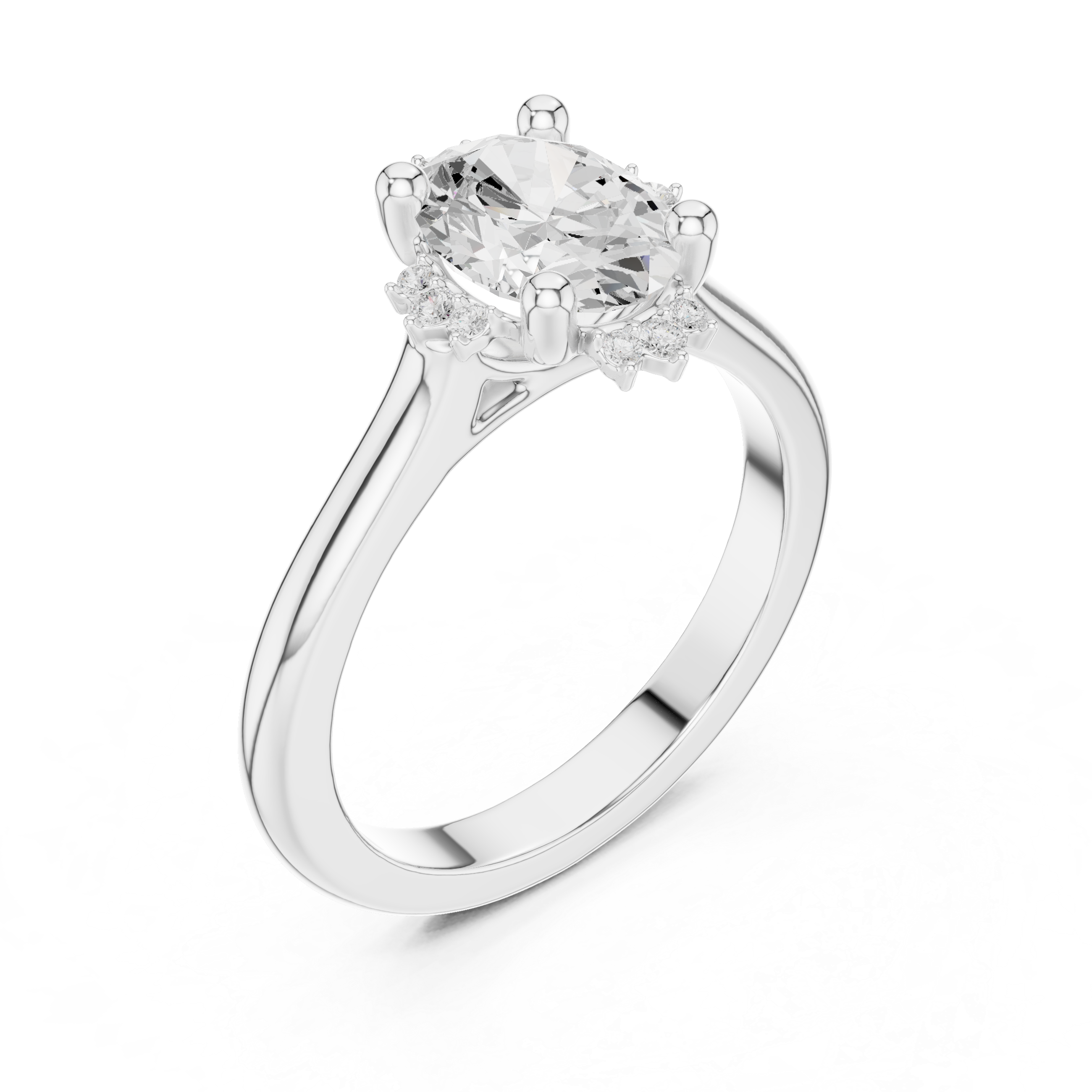 Moorland Glow Lab Grown Diamond Offset Art Ring