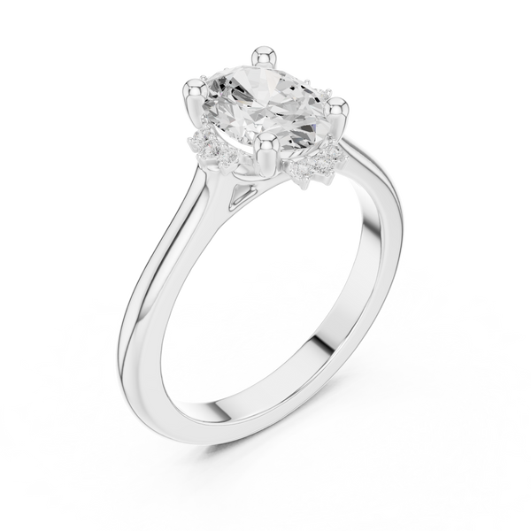 Moorland Glow Lab Grown Diamond Offset Art Ring