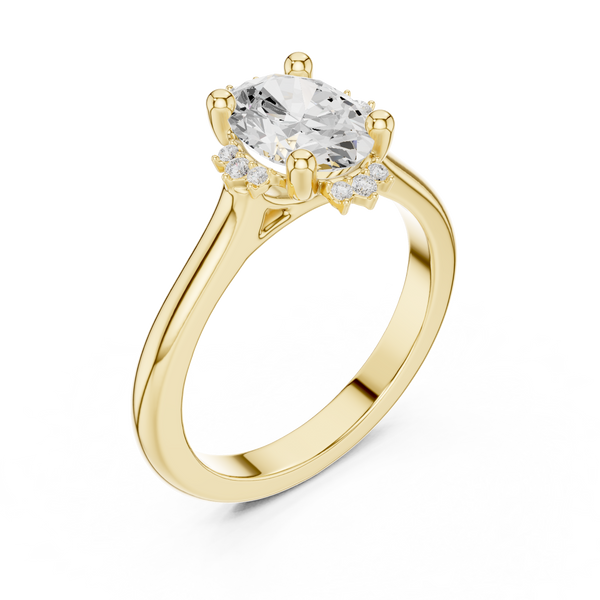 Moorland Glow Lab Grown Diamond Offset Art Ring