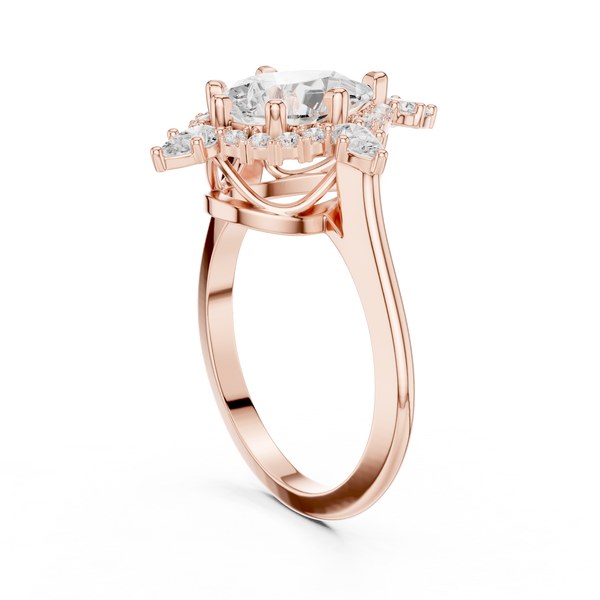 Prim Rose Lab Grown Diamond Hidden Basket Ring