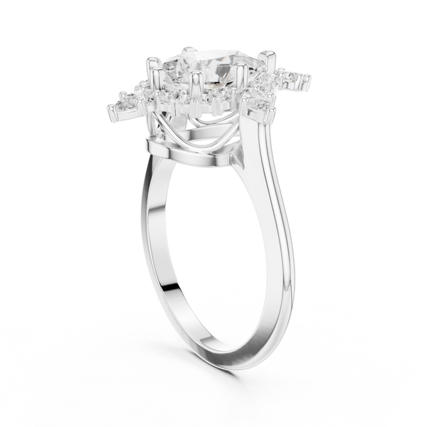 Prim Rose Lab Grown Diamond Hidden Basket Ring