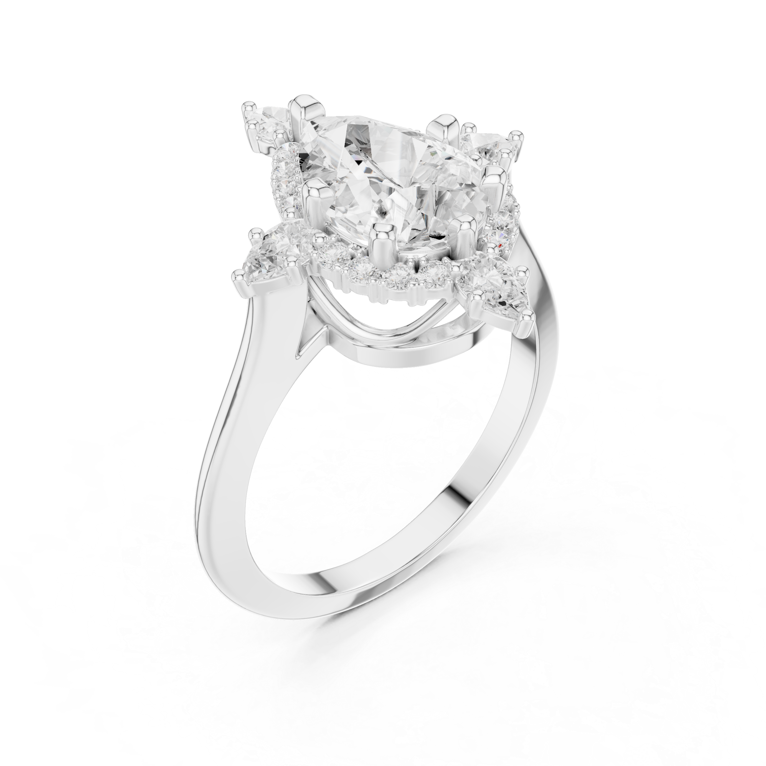 Prim Rose Lab Grown Diamond Hidden Basket Ring