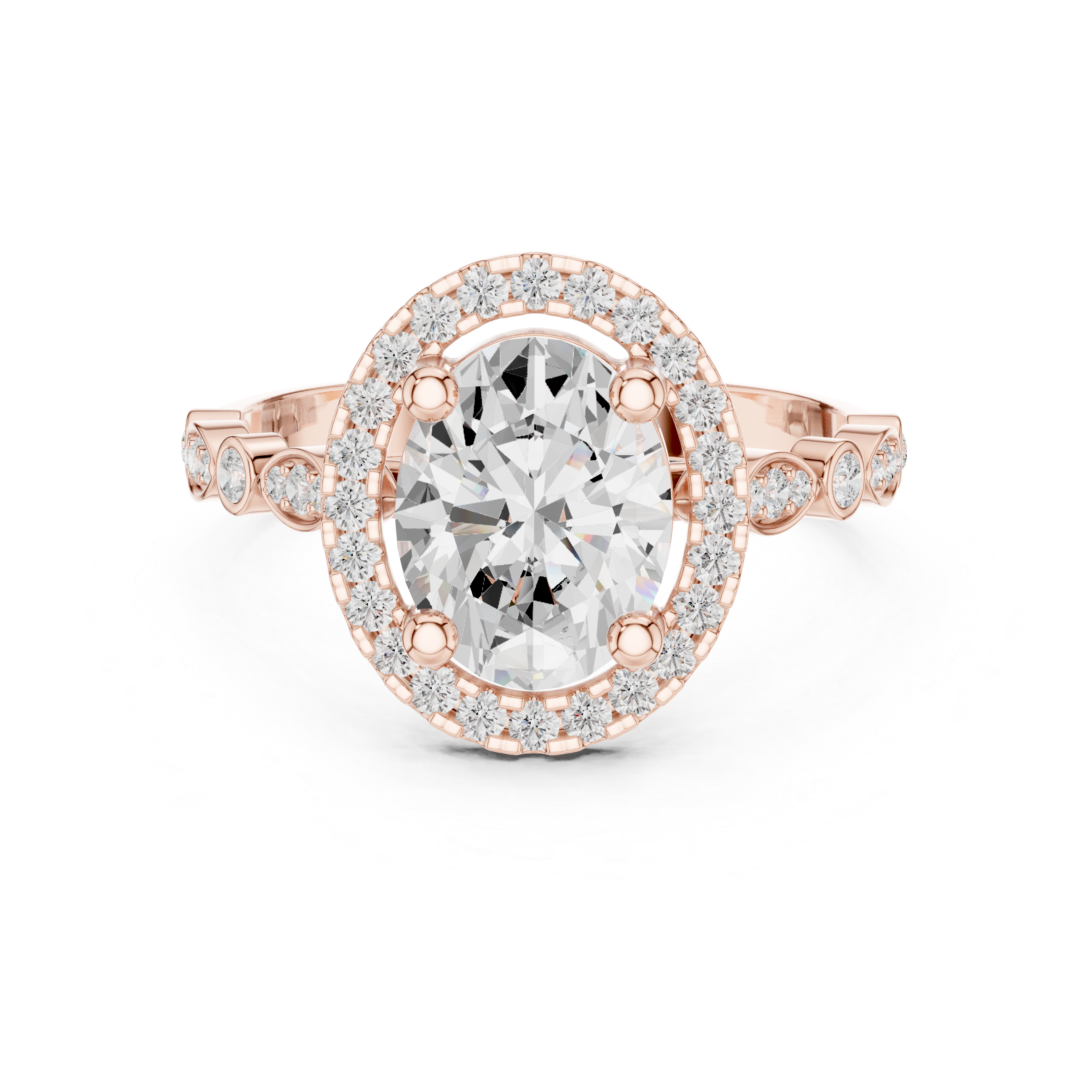 Barley Field Lab Grown Diamond V Shaped Ring