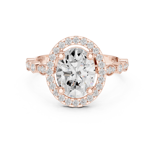 Barley Field Lab Grown Diamond V Shaped Ring
