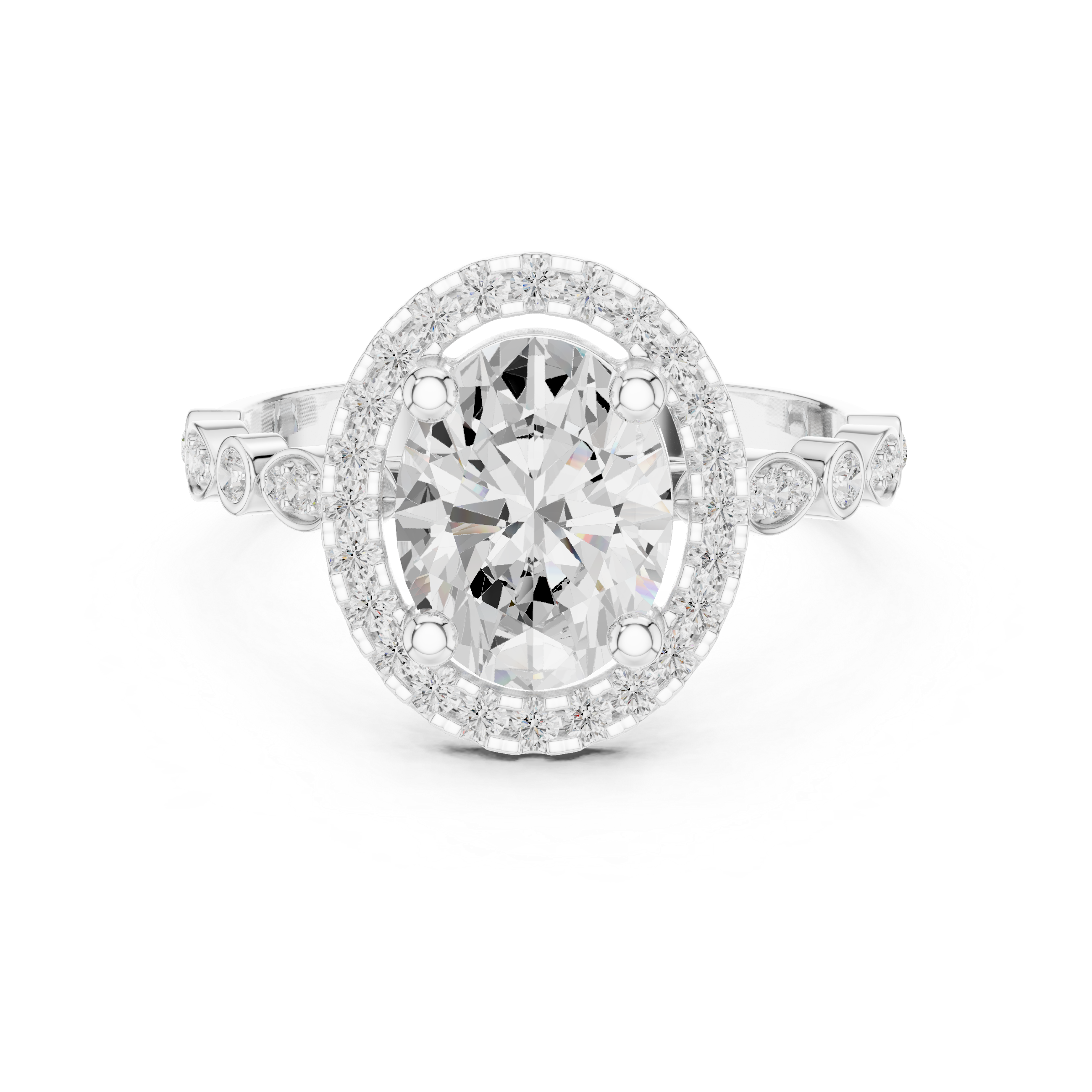 Barley Field Lab Grown Diamond V Shaped Ring