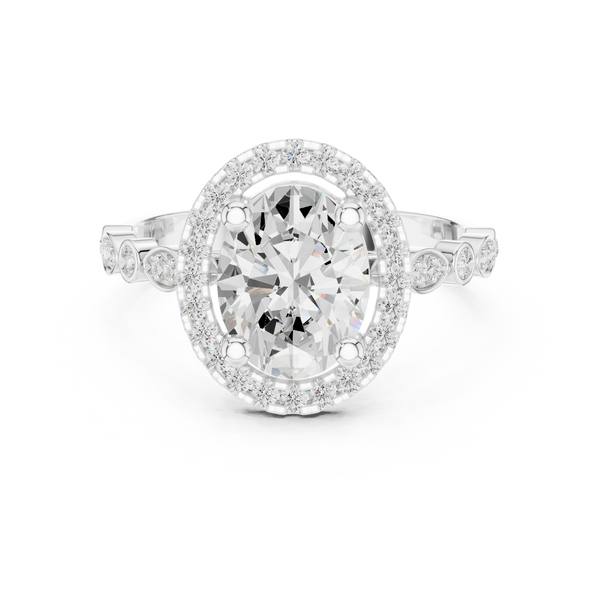 Barley Field Lab Grown Diamond V Shaped Ring