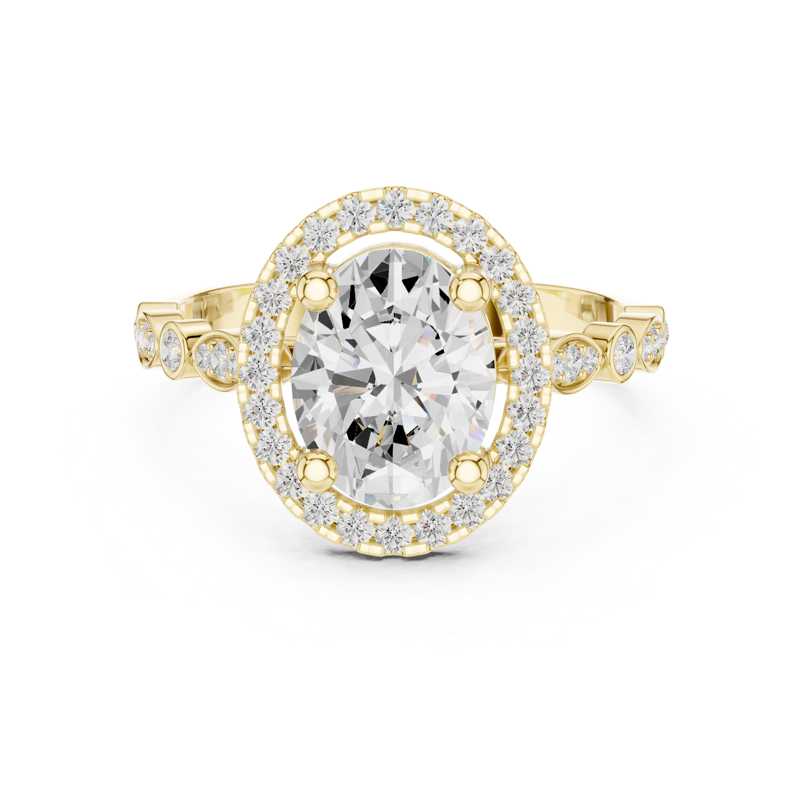 Barley Field Lab Grown Diamond V Shaped Ring