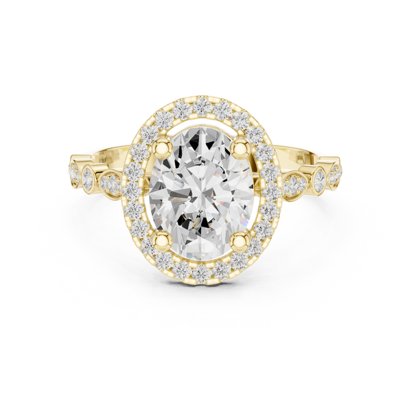 Barley Field Lab Grown Diamond V Shaped Ring