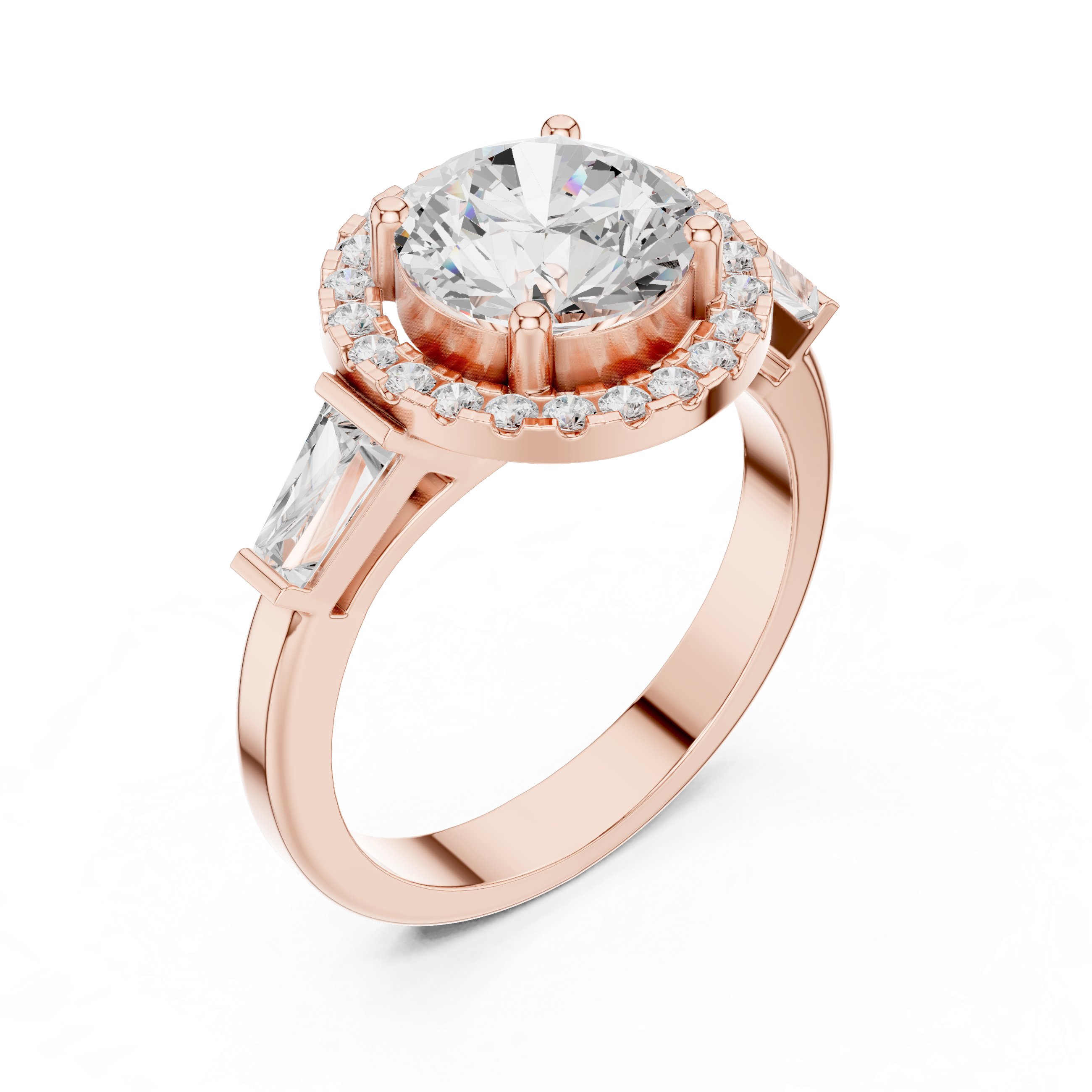 Iris Bloom Lab Grown Diamond Elevated Wire Ring