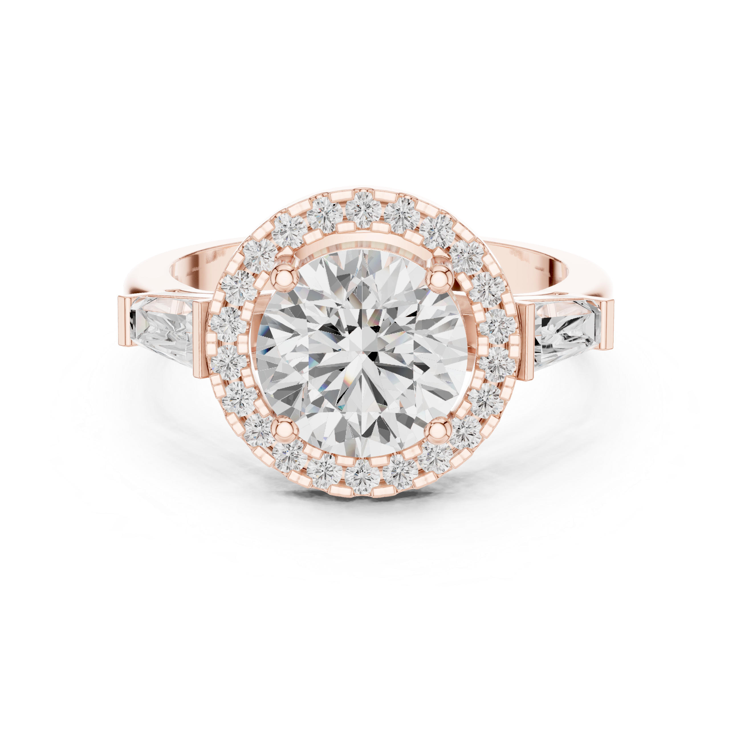 Iris Bloom Lab Grown Diamond Elevated Wire Ring