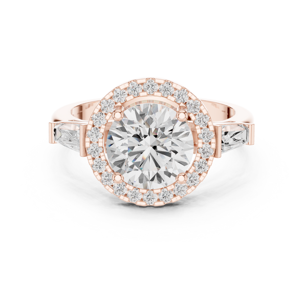 Iris Bloom Lab Grown Diamond Elevated Wire Ring