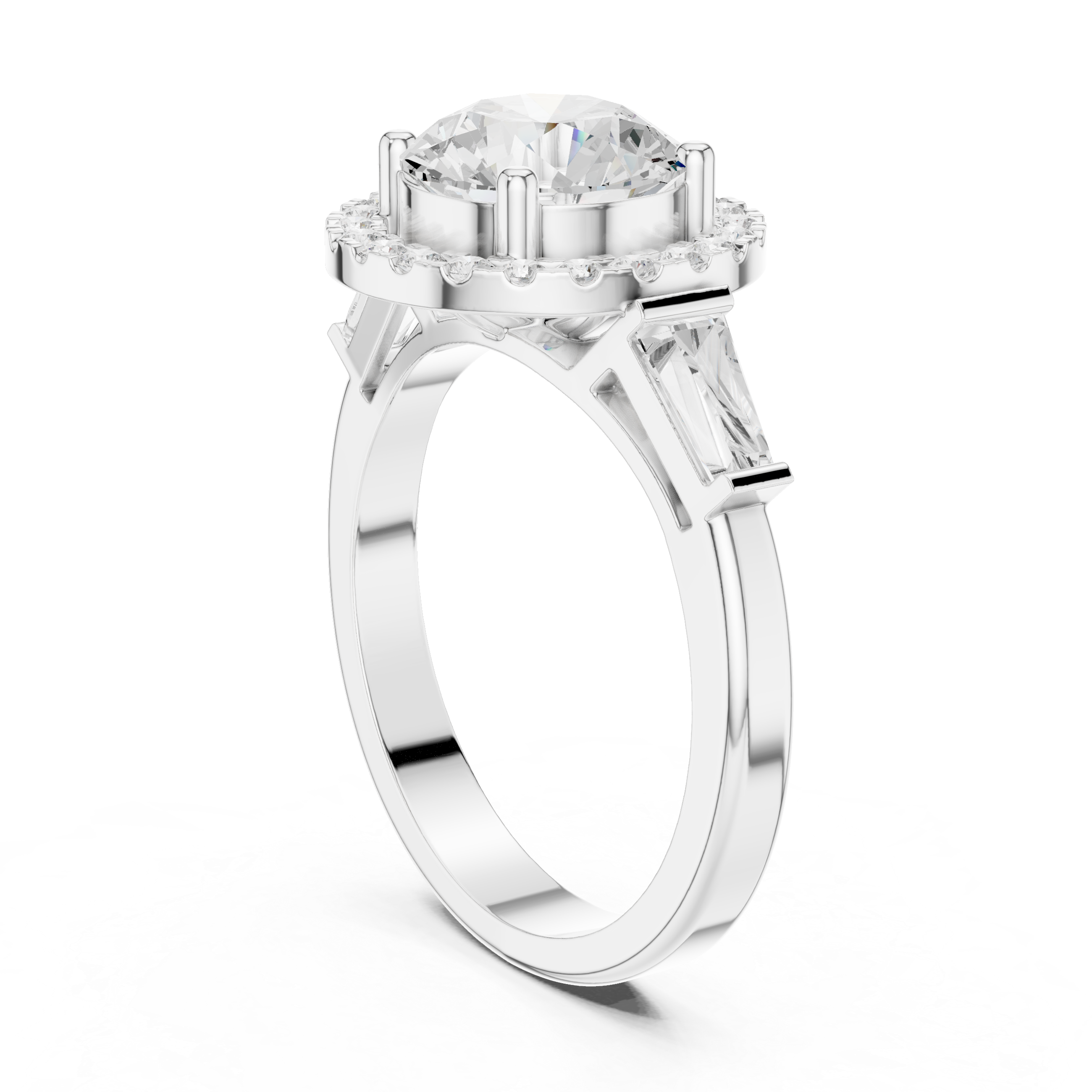 Iris Bloom Lab Grown Diamond Elevated Wire Ring
