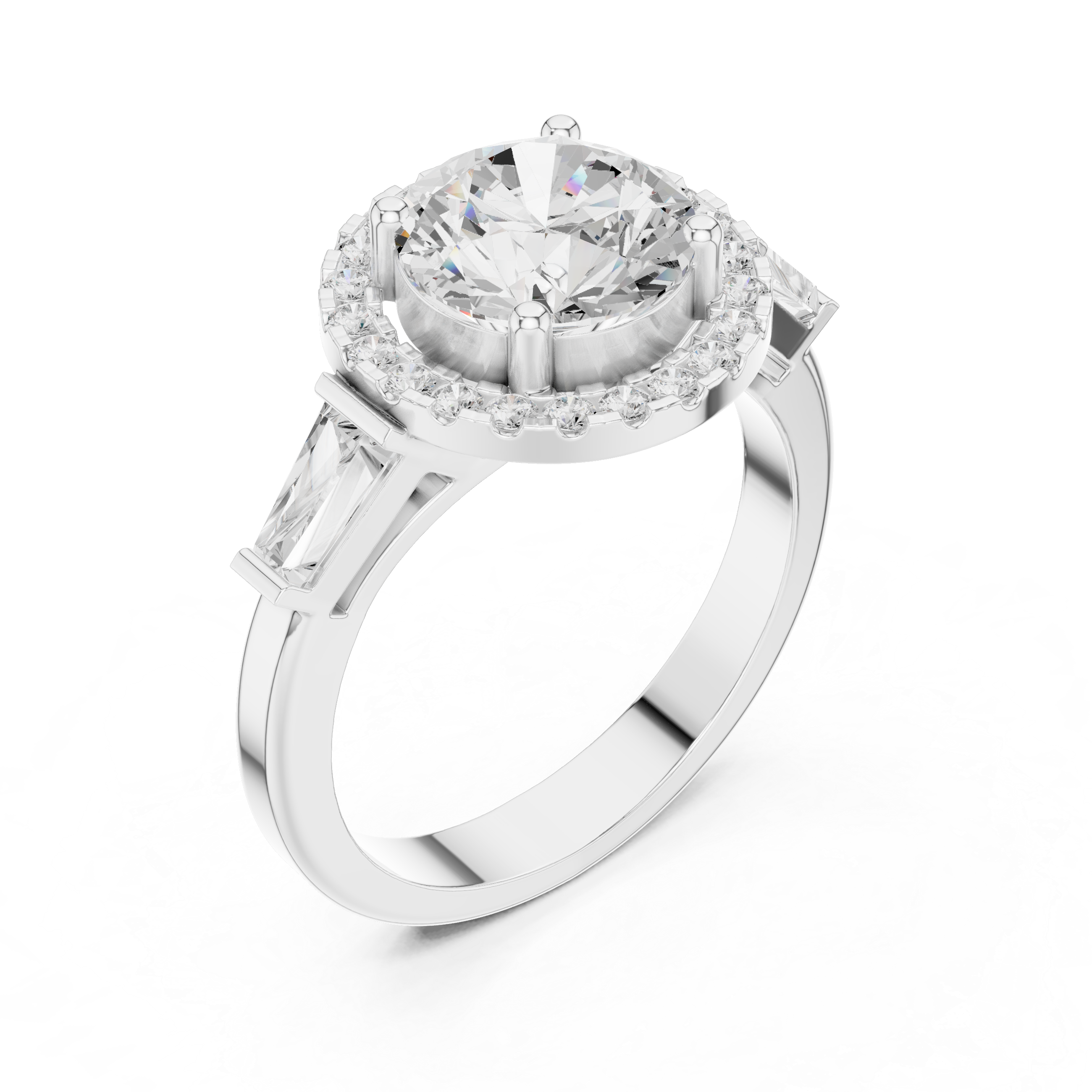 Iris Bloom Lab Grown Diamond Elevated Wire Ring
