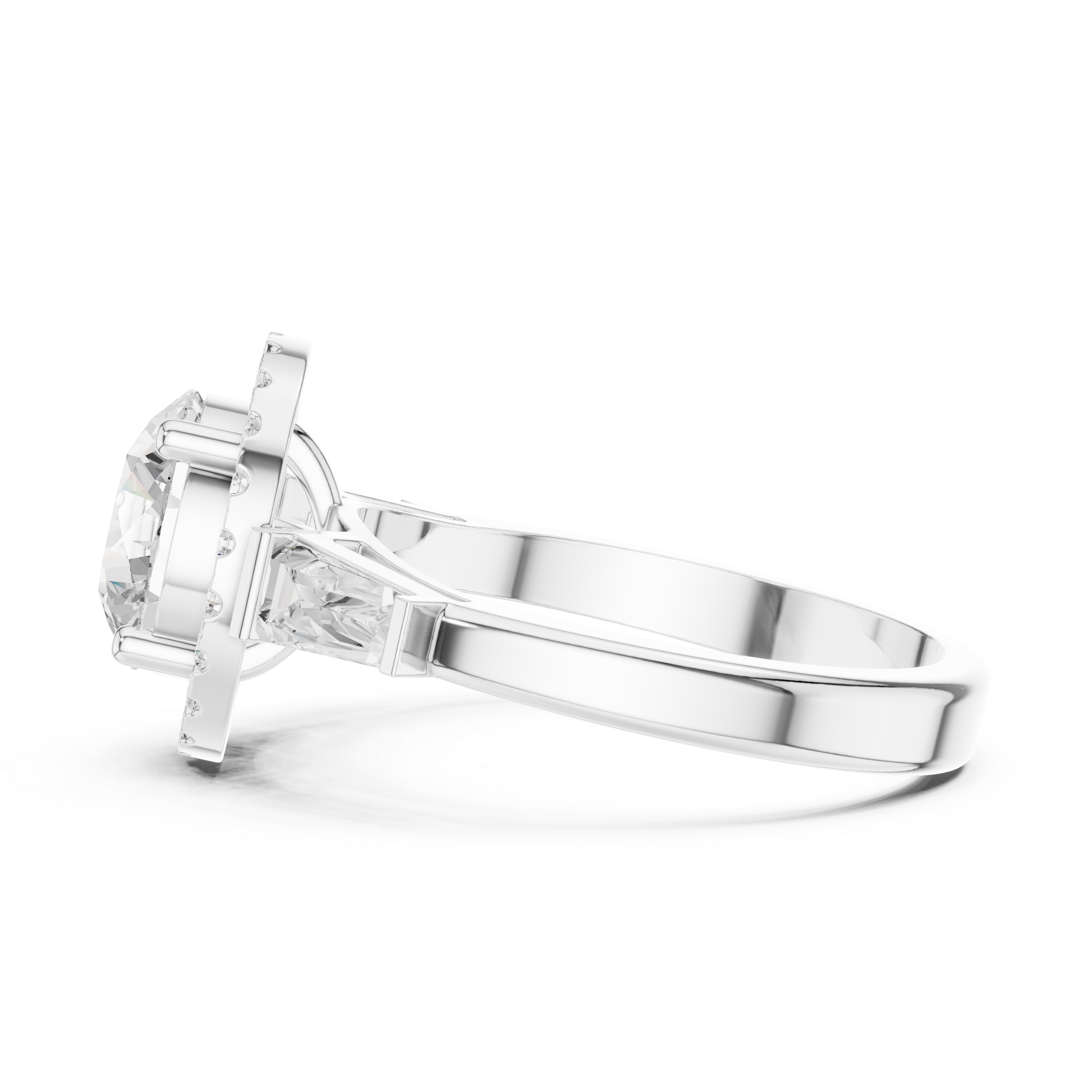 Iris Bloom Lab Grown Diamond Elevated Wire Ring