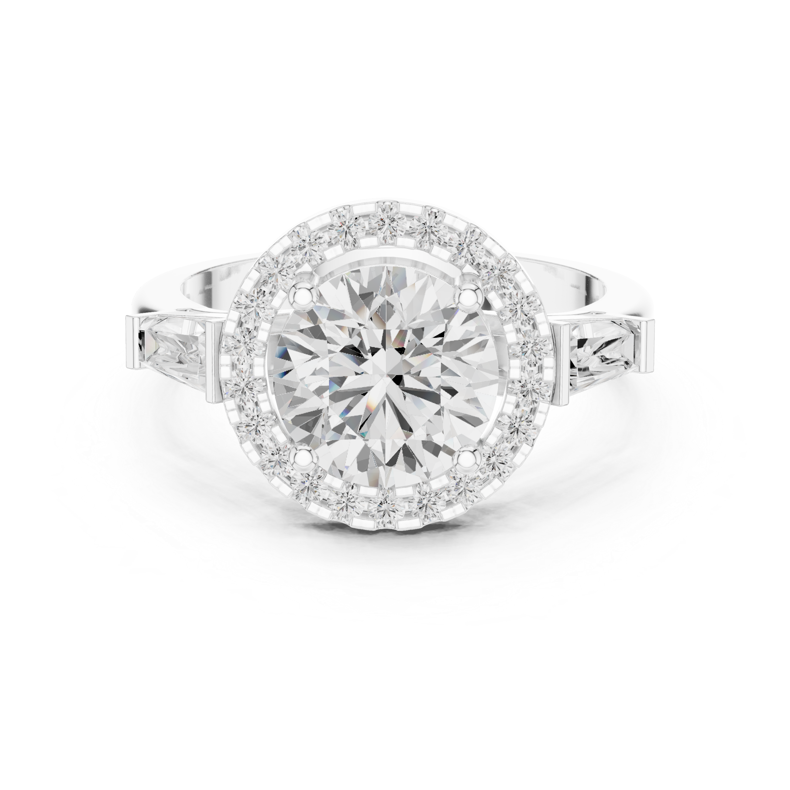 Iris Bloom Lab Grown Diamond Elevated Wire Ring