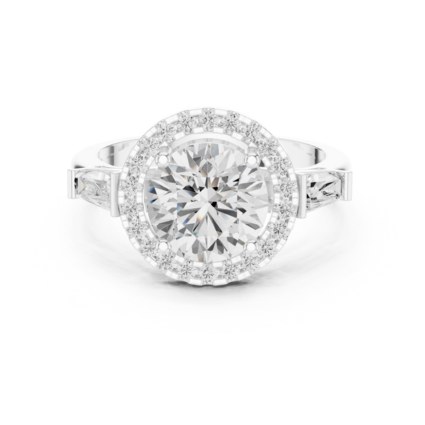 Iris Bloom Lab Grown Diamond Elevated Wire Ring