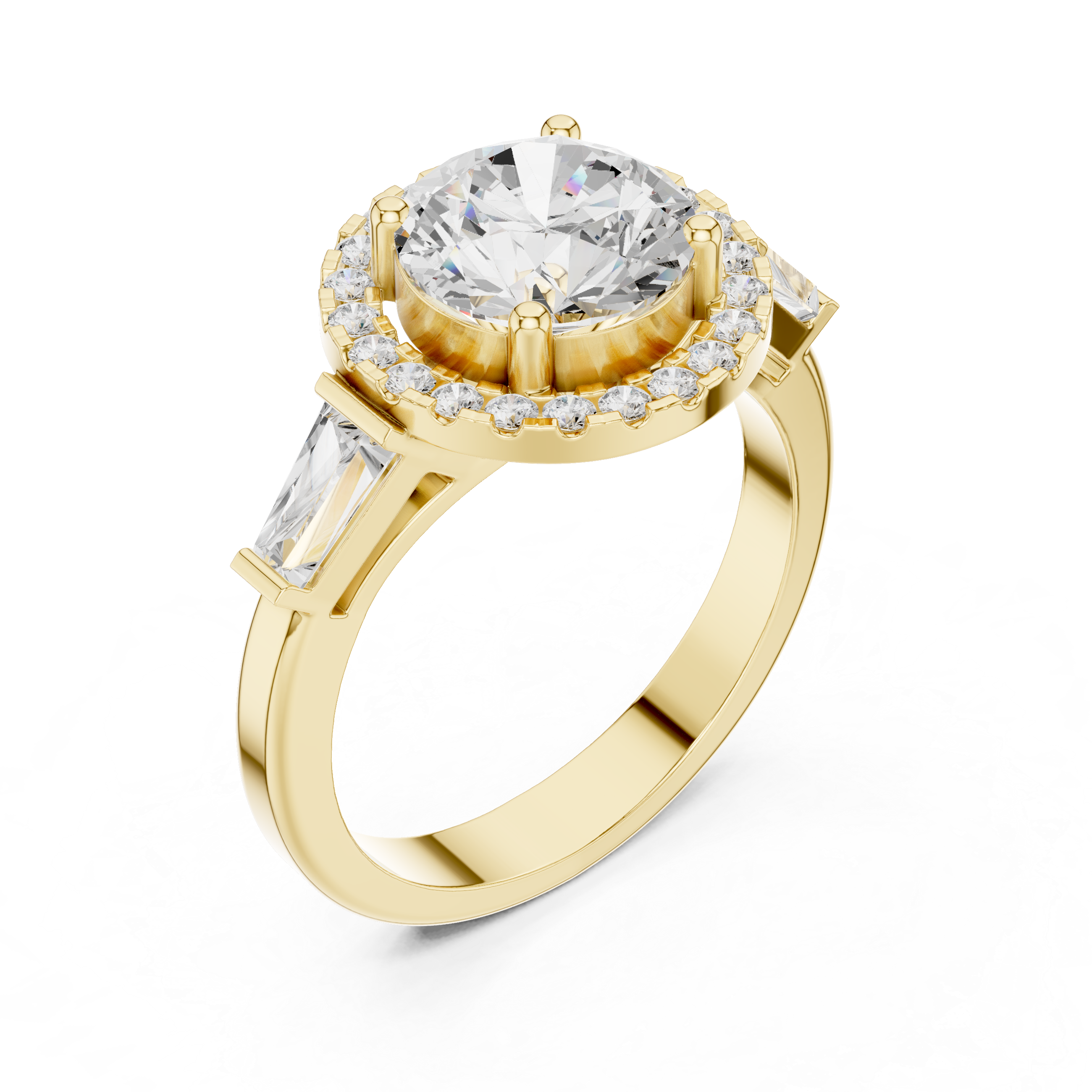 Iris Bloom Lab Grown Diamond Elevated Wire Ring