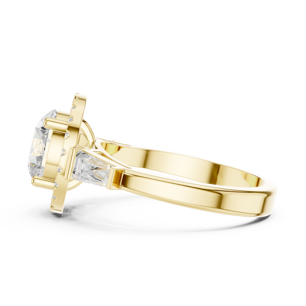 Iris Bloom Lab Grown Diamond Elevated Wire Ring