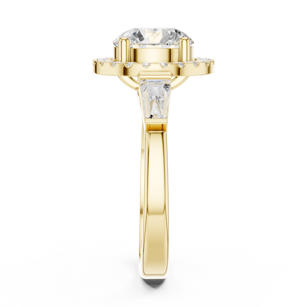Iris Bloom Lab Grown Diamond Elevated Wire Ring