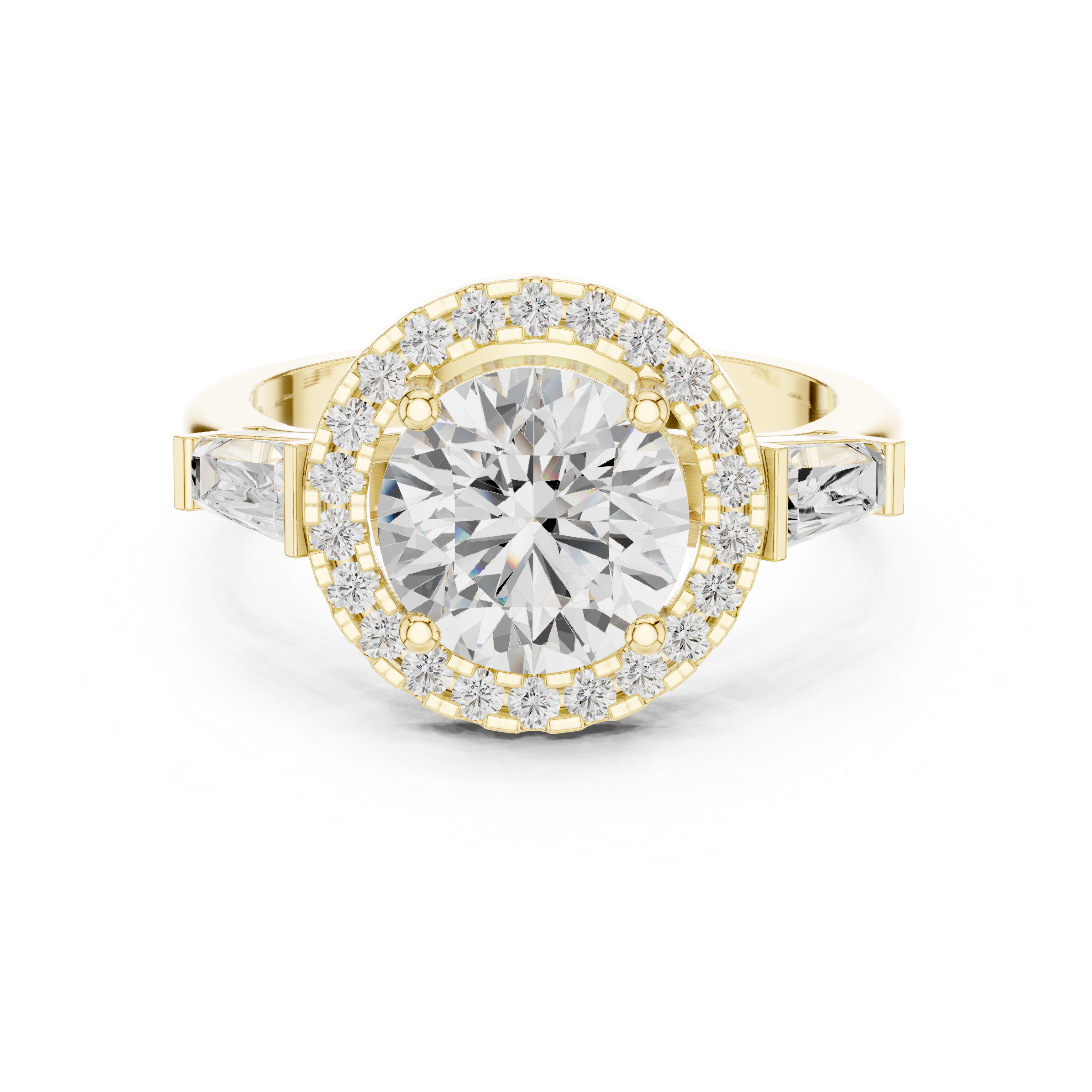 Iris Bloom Lab Grown Diamond Elevated Wire Ring