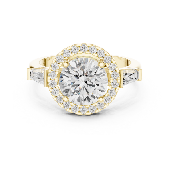 Iris Bloom Lab Grown Diamond Elevated Wire Ring
