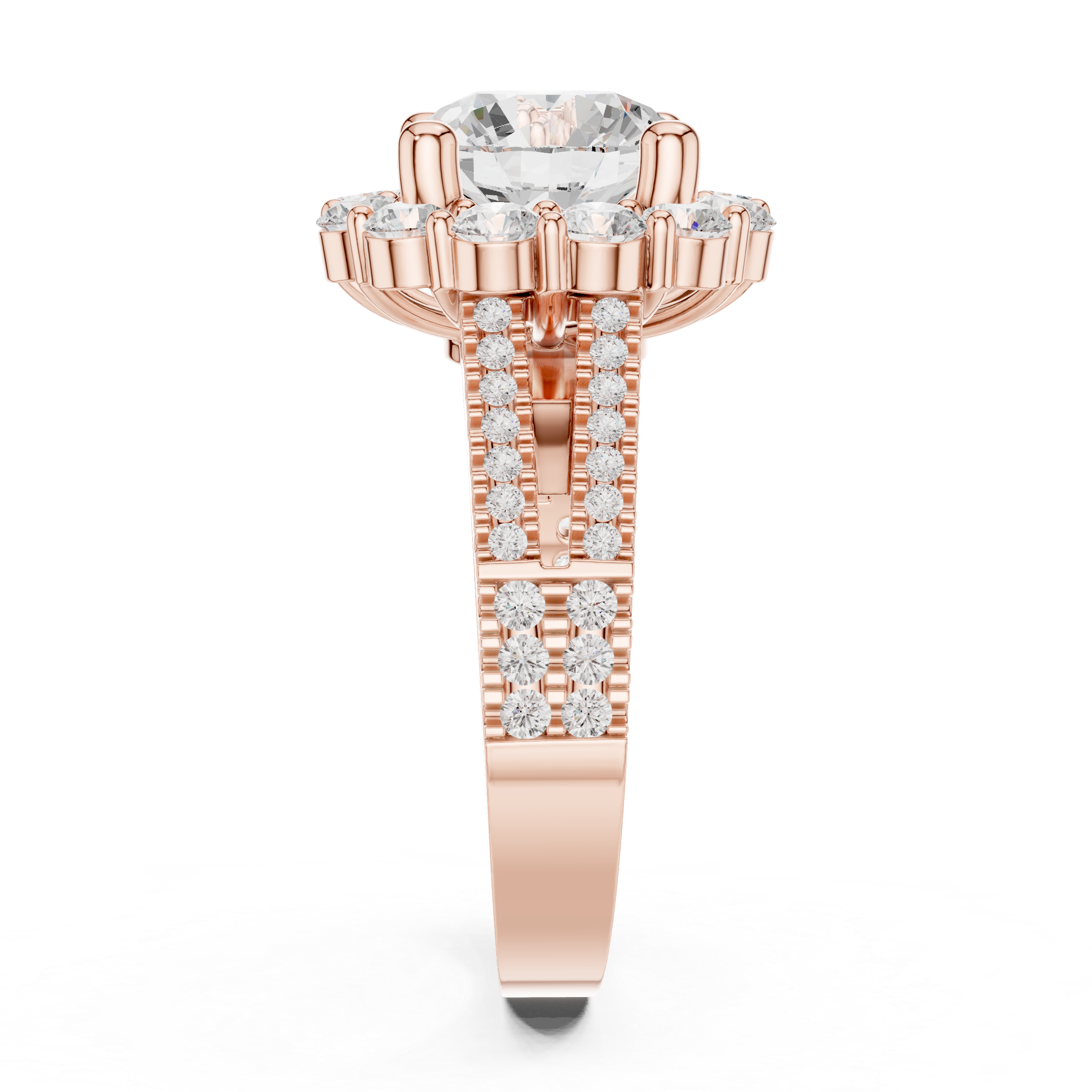 Highland Crest Lab Grown Diamond Channel Band