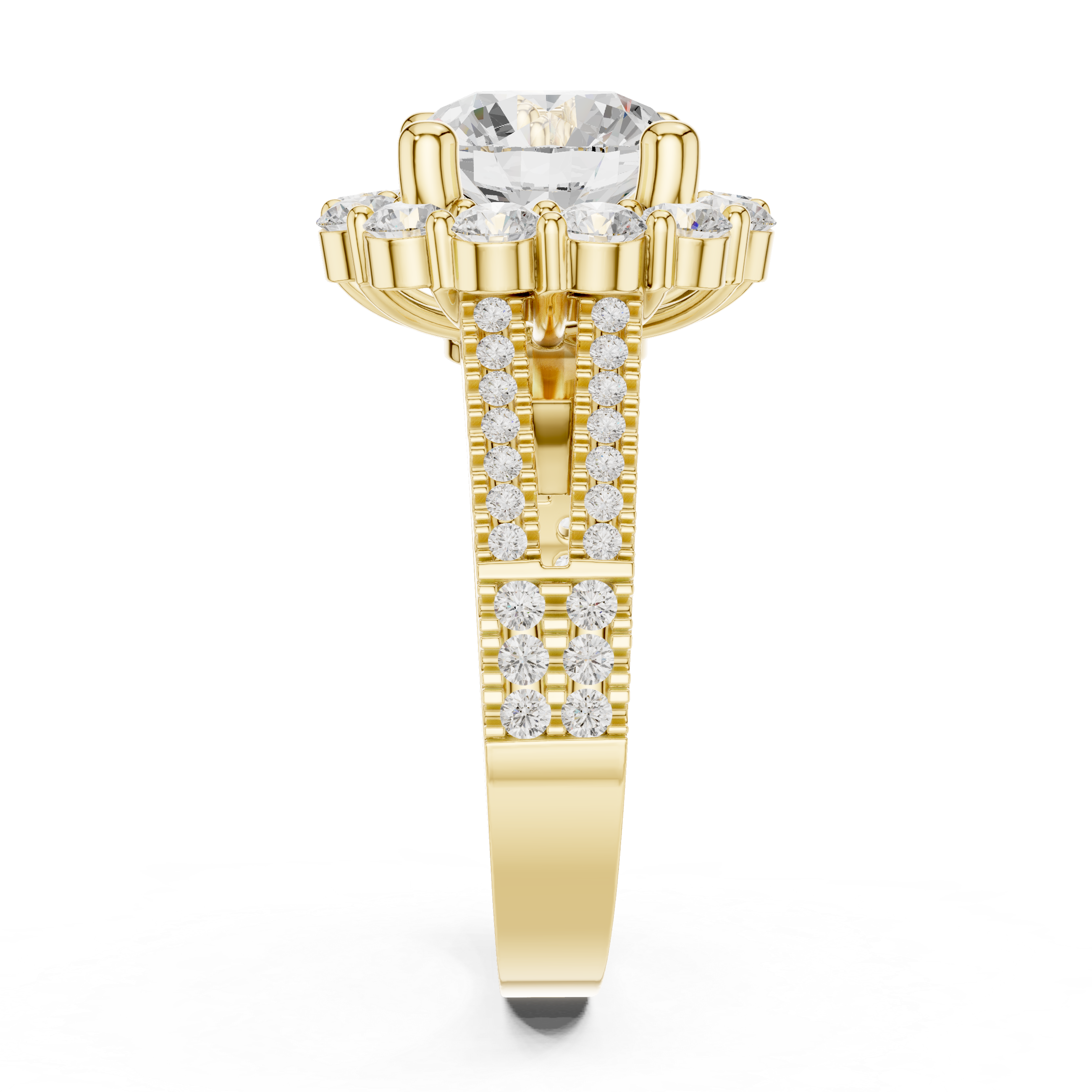 Highland Crest Lab Grown Diamond Channel Band