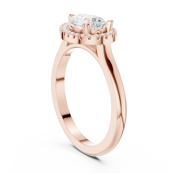 Orchid Petal Lab Grown Diamond Two Tone Solitaire